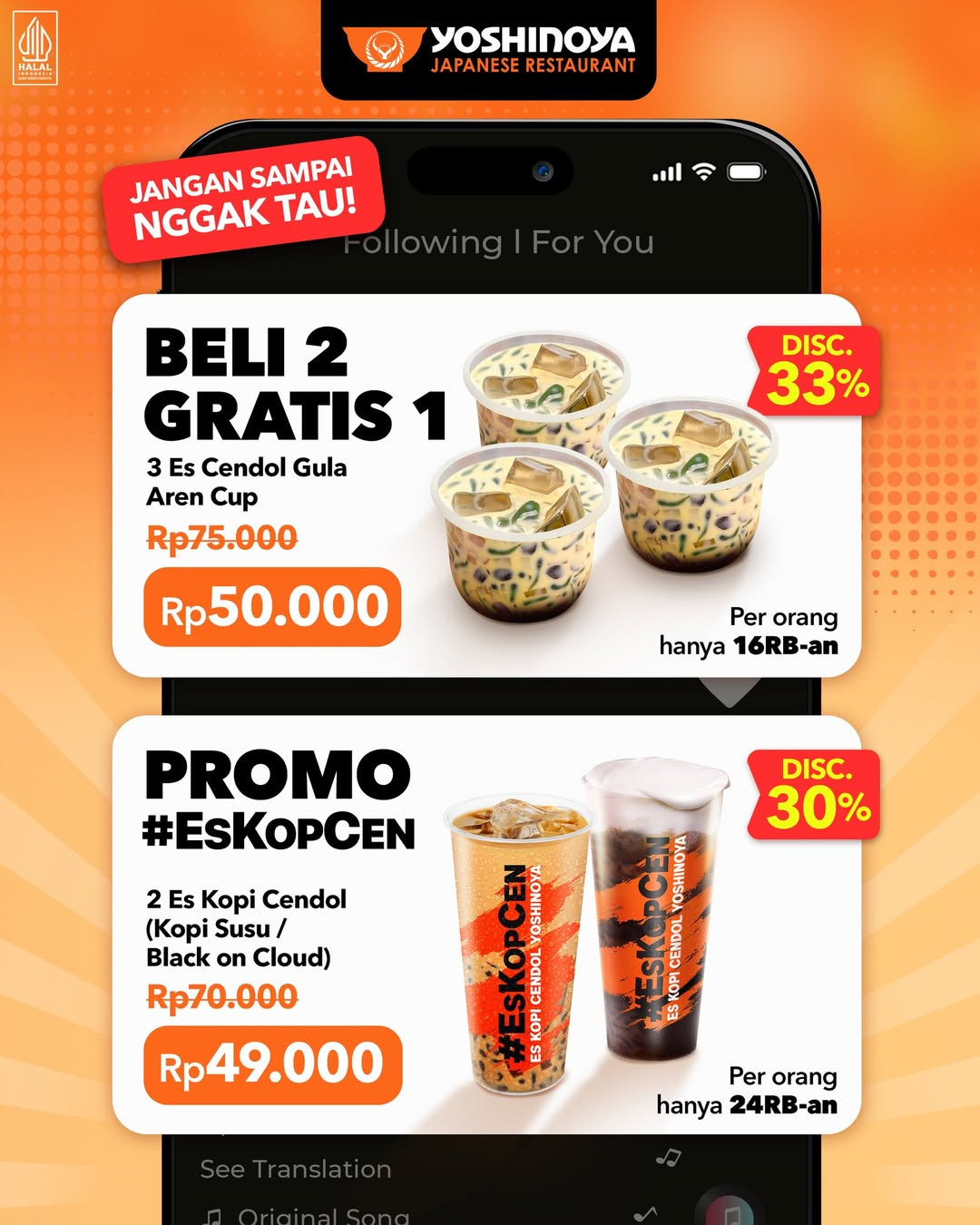 Promo TikTok Yoshinoya Diskon s/d 33% - Image 7