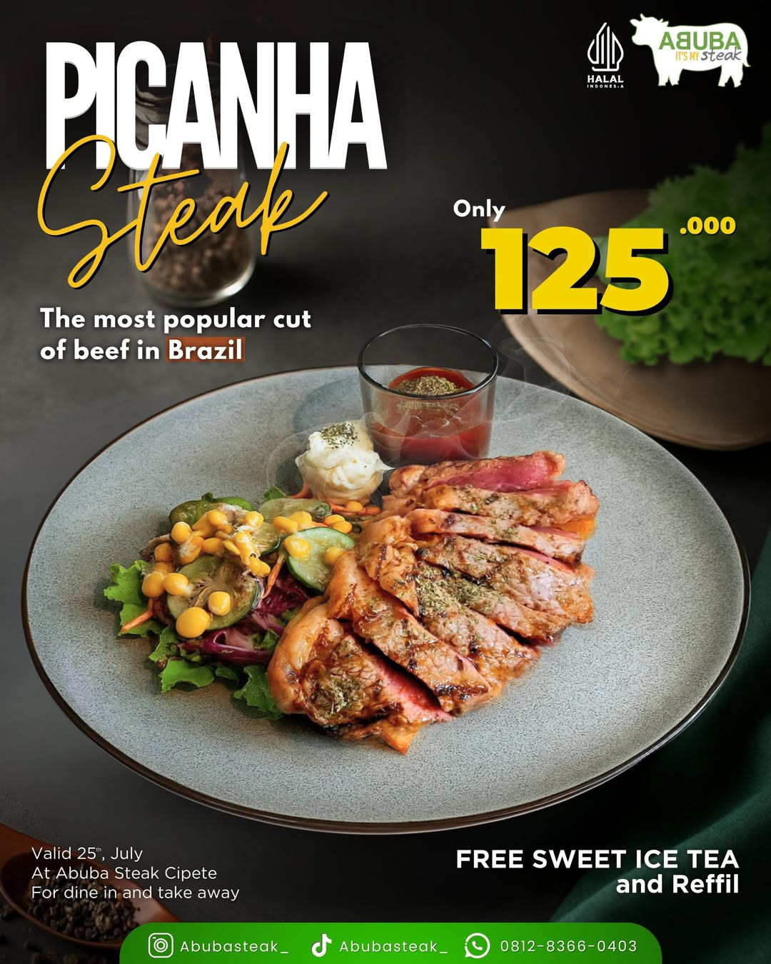 Promo Abuba Steak Cipete Picanha Steak Hanya Rp 125.000 - Image 2