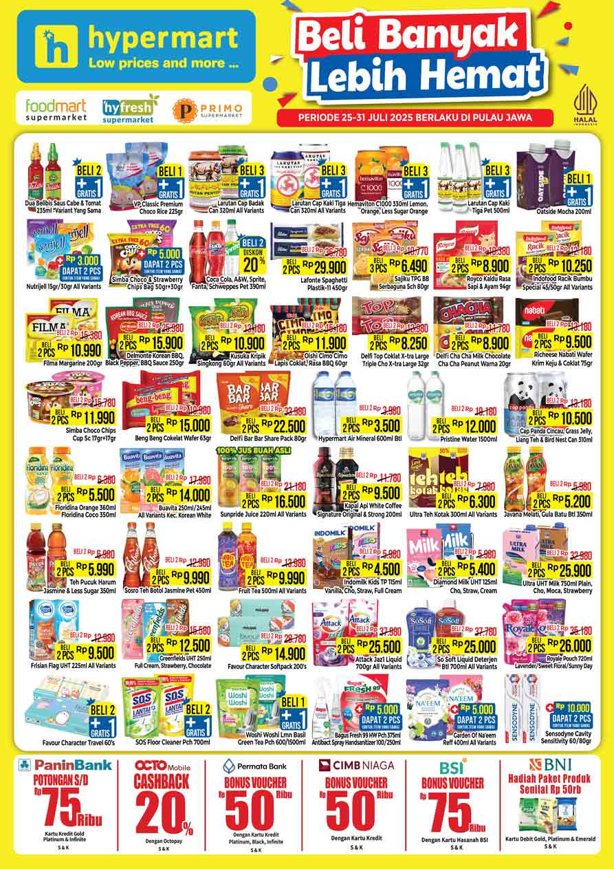 Hypermart Promo Mingguan Seru Periode 25 - 31 Juli 2025 - Image 2