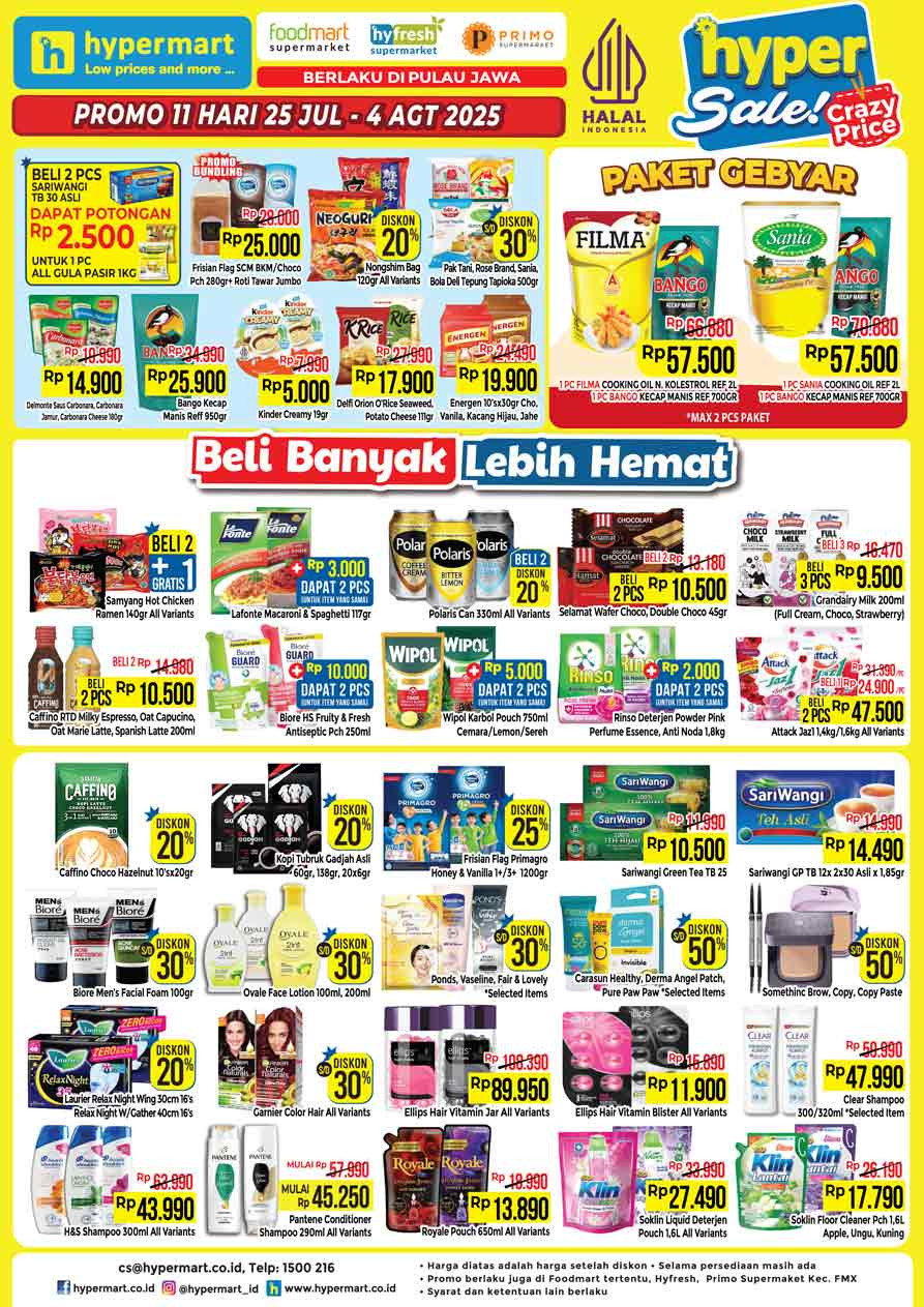 Hypermart Promo Mingguan Seru Periode 25 - 31 Juli 2025 - Image 6