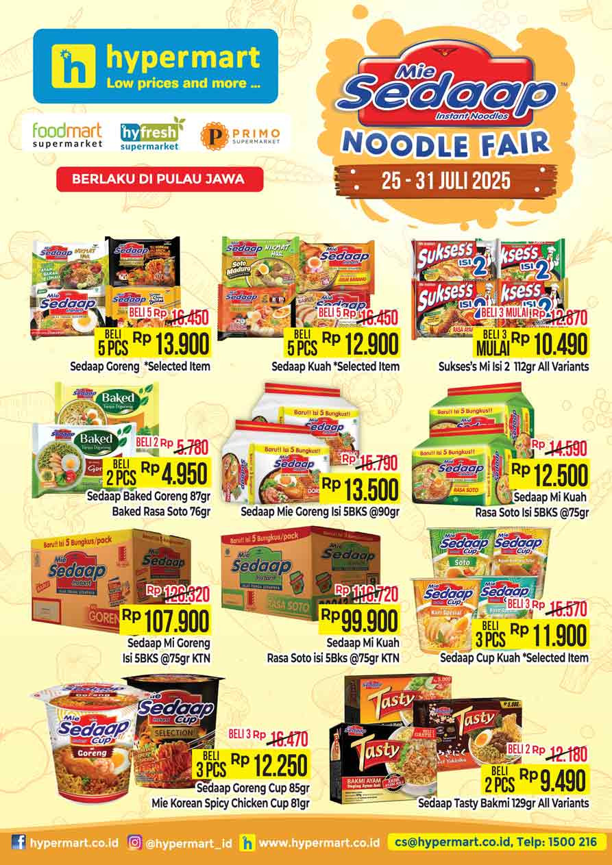 Hypermart Promo Mingguan Seru Periode 25 - 31 Juli 2025 - Image 7