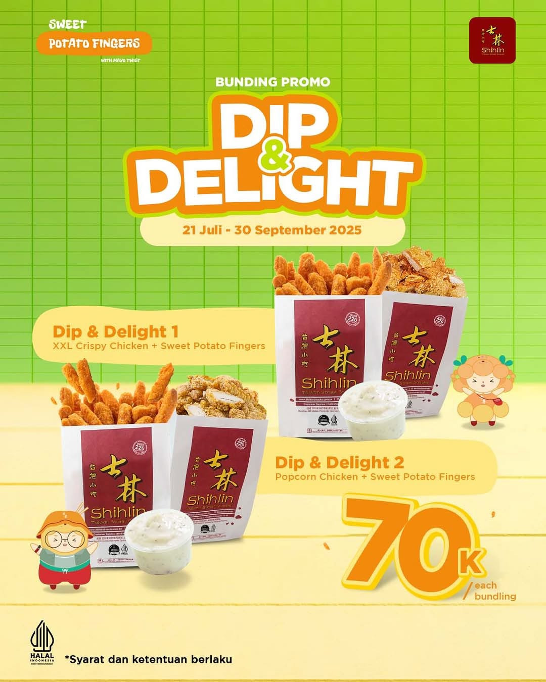 Promo Shihlin Dip and Delight Rp 70.000