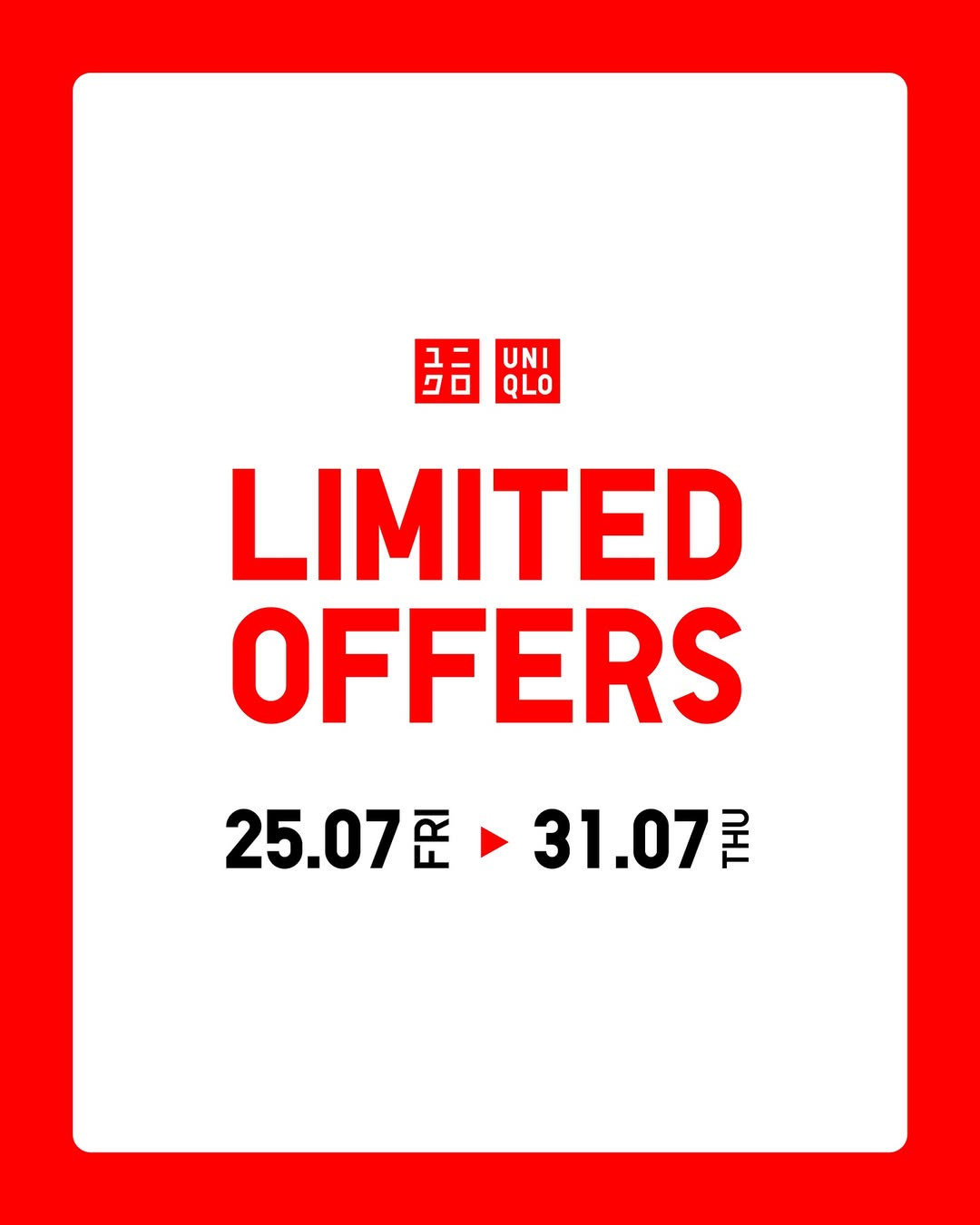 Promo Uniqlo Limited Offers Periode 25 - 31 Juli  2025 - Image 2