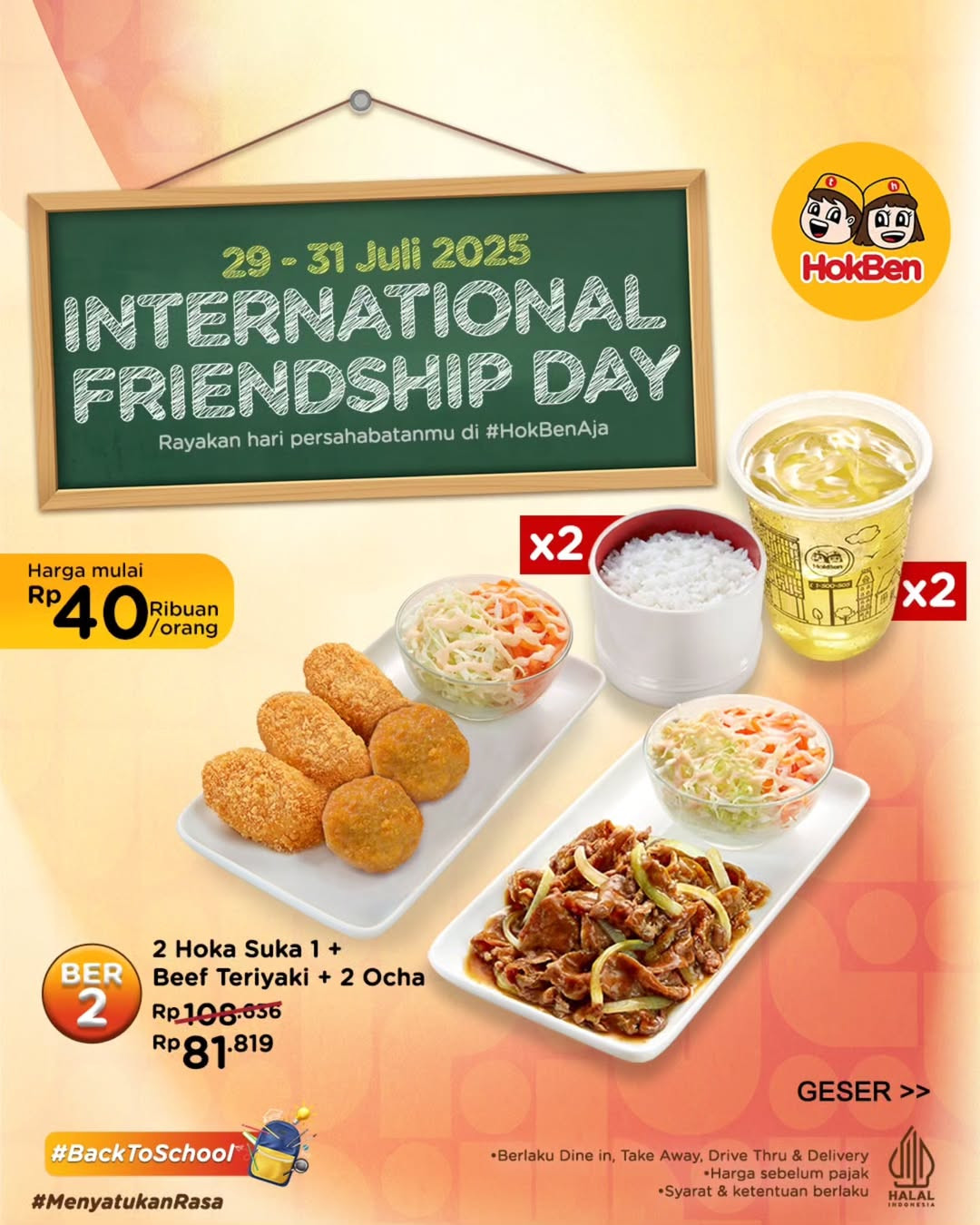 Promo Hokben International Friendship Day Mulai Dari Rp 81K - Image 2