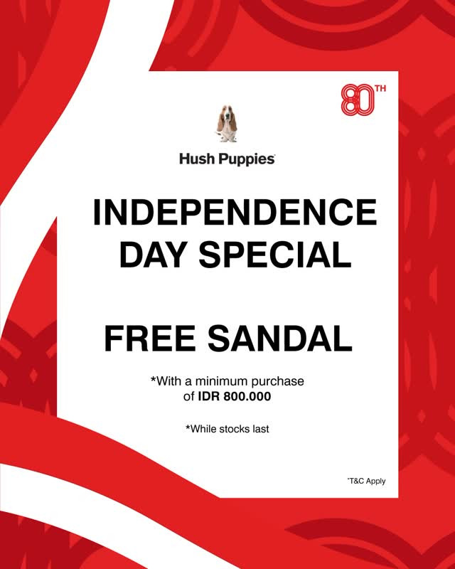Promo Hush Puppies Independence Day Special Get FREE Sandal