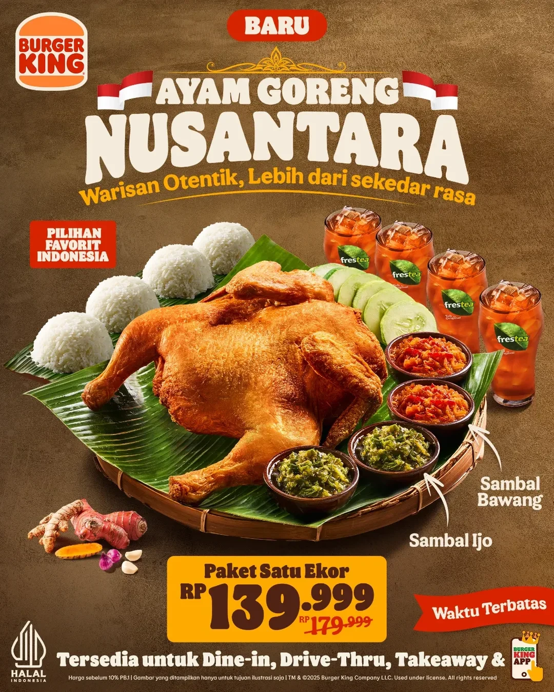 Promo Burger King Ayam Goreng Nusantara Satu Ekor Rp 139.999 - Image 2
