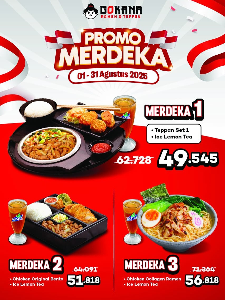 Promo Gokana Merdeka Mulai Dari Rp 49 Ribuan - Image 2