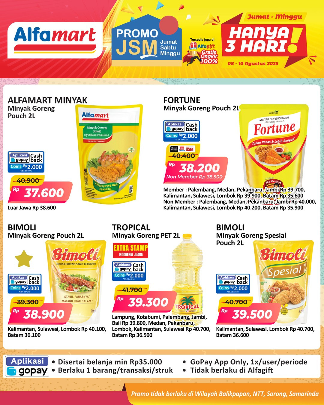 Promo Alfamart JSM Weekend Periode 8 - 10 Agustus 2025