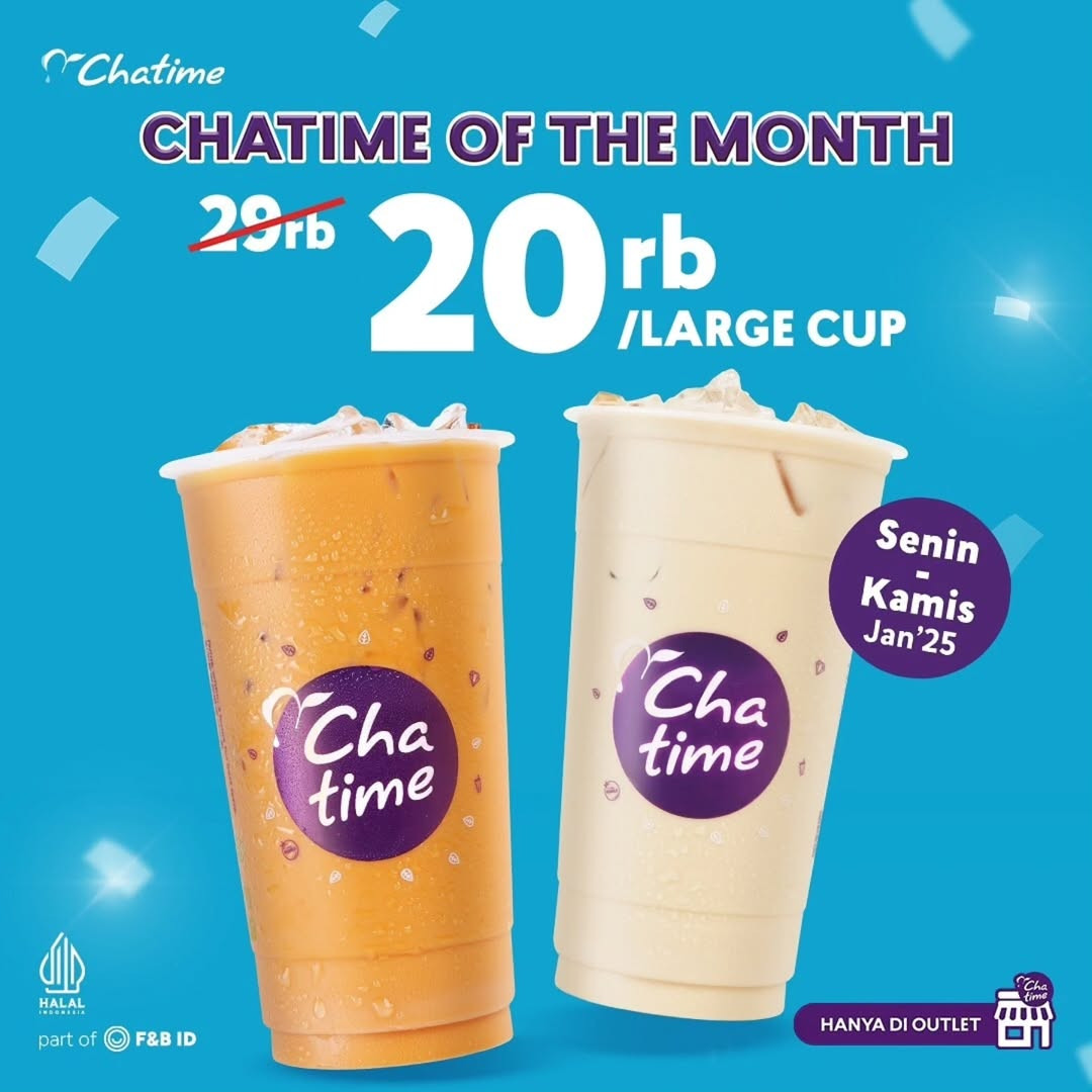 Promo Chatime of The Month Rp 20.000/Large Cup Tiap Senin dan Kamis - Image 2