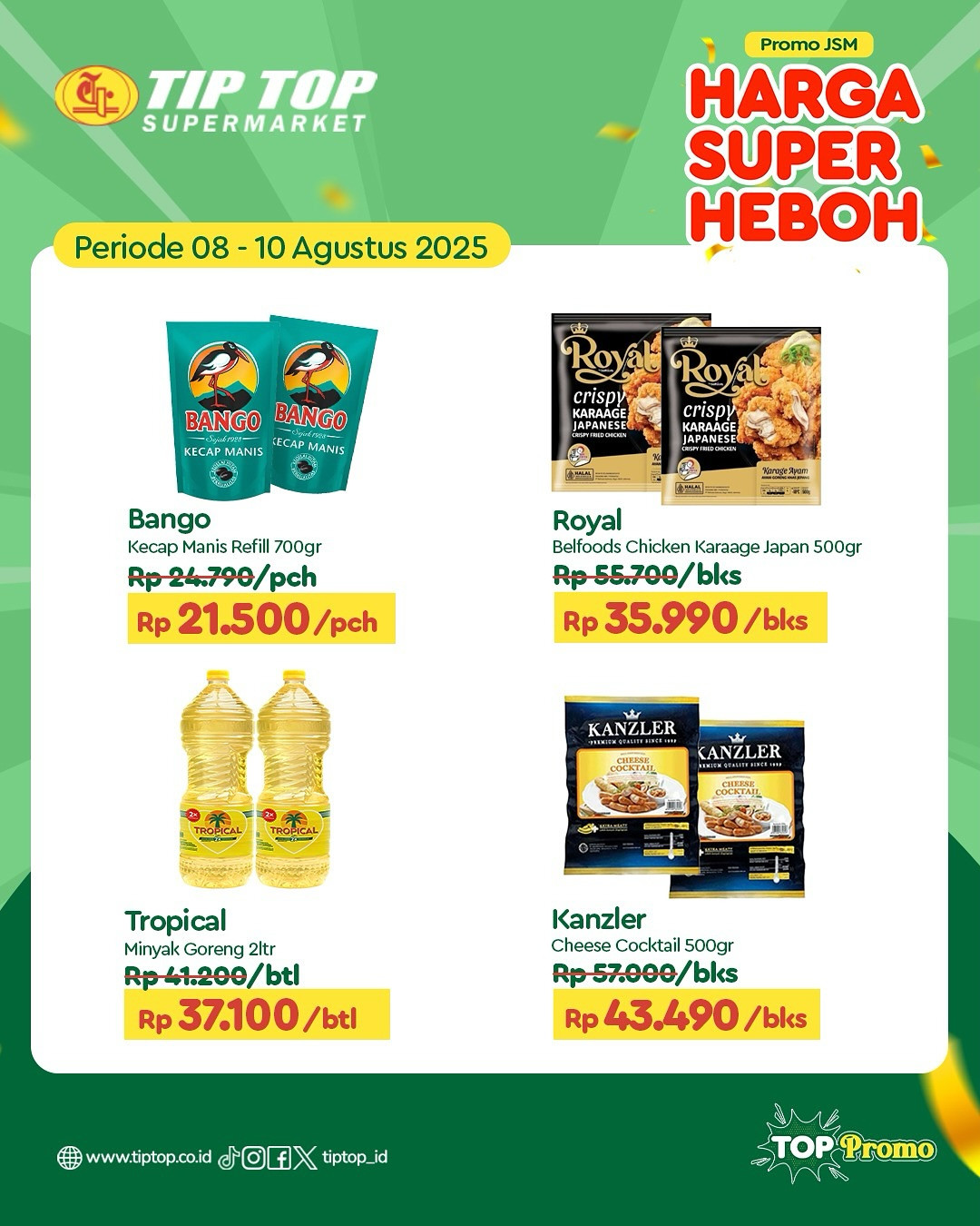 Promo Tip Top JSM Harga Super Heboh Periode `8 - 10 Agustus 2025 - Image 4