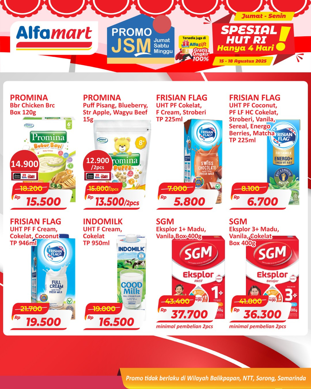Promo Alfamart JSM Weekend Periode 15 - 18 Agustus 2025