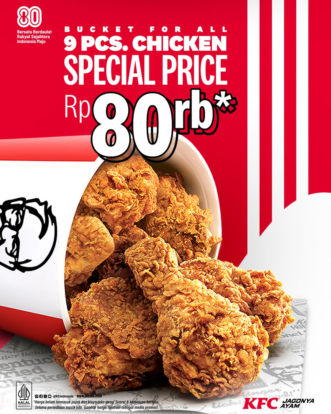 Promo KFC Bucket for Hall Hanya Rp 80.000 - Image 2