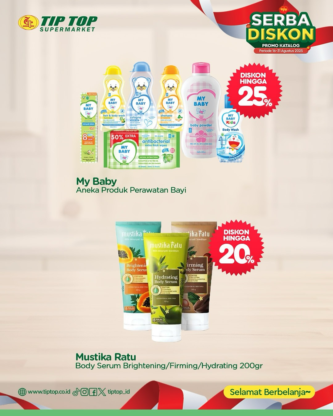 Promo Tip Top Serba Diskon 16 - 31 Agustus 2025