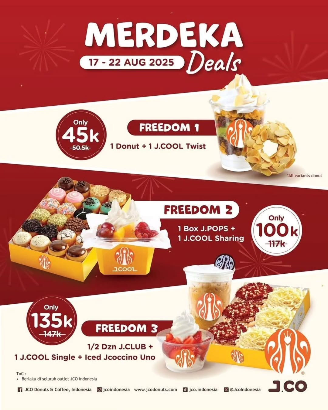 Promo J.Co Merdeka Deals Mulai Dari Rp 45.000 - Image 2
