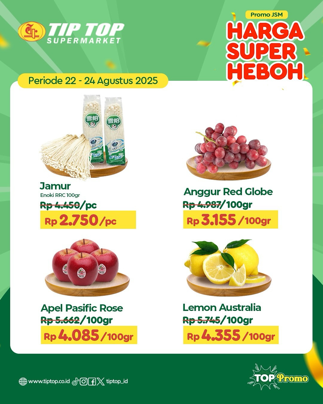 Promo Tip Top JSM Harga Super Heboh Periode 22 - 24 Agustus 2025 - Image 2