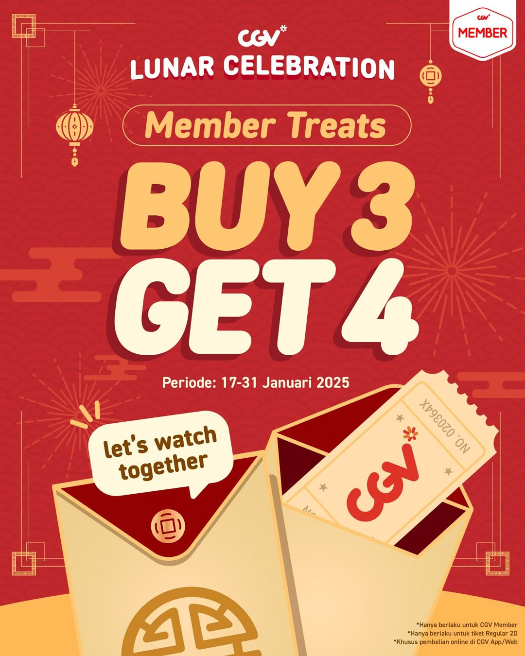 Promo CGV Lunar Celebration Member Treat Buy 3 Get 4