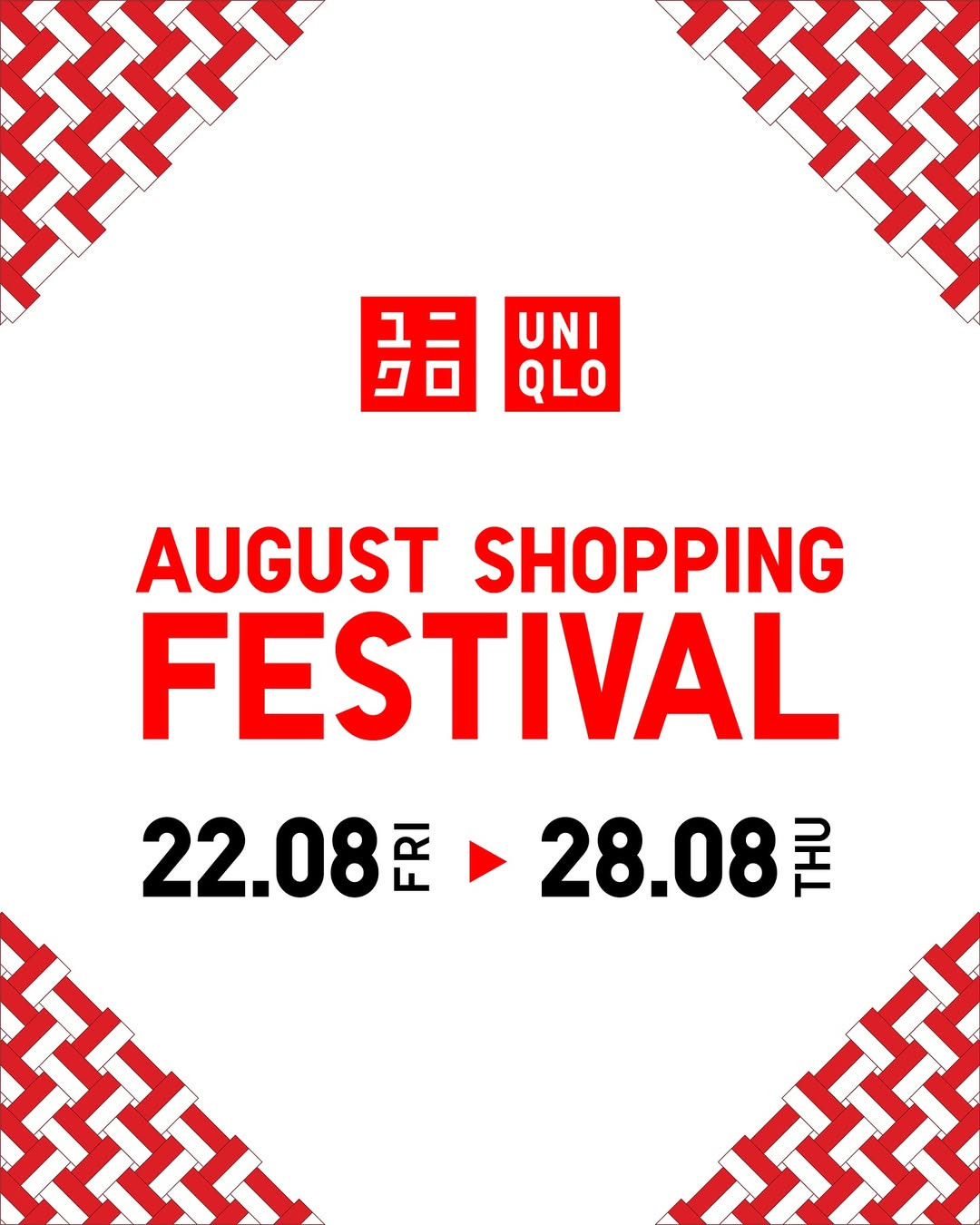 Promo Uniqlo August Shopping Festival 22- 28 Agustus 2025