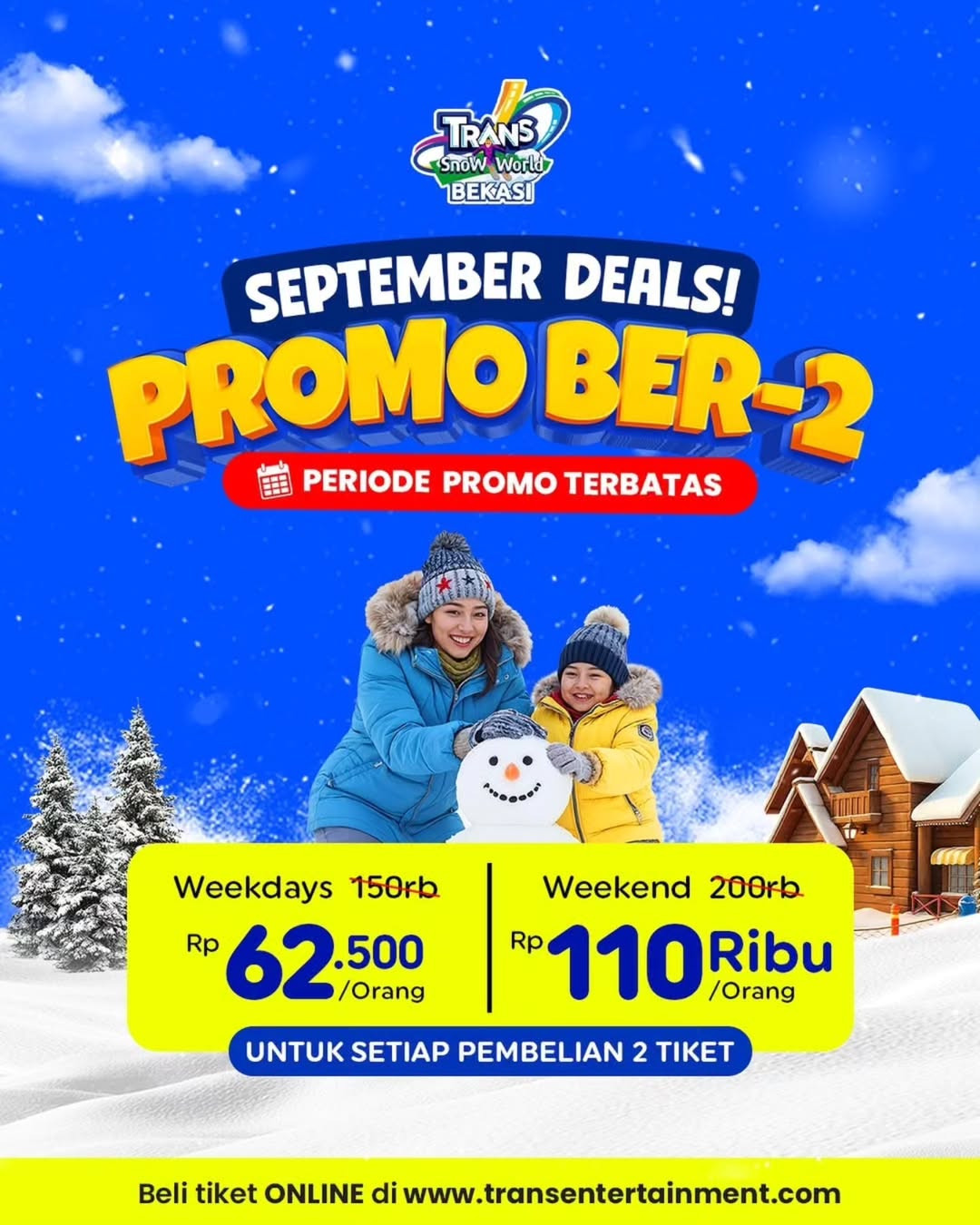 Promo Trans Snow World Bekasi September Deals Promo Ber-2
