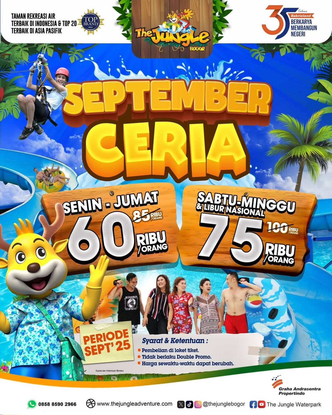 Promo The Jungle September Ceria Mulai Dari Rp 60.000/Orang - Image 2