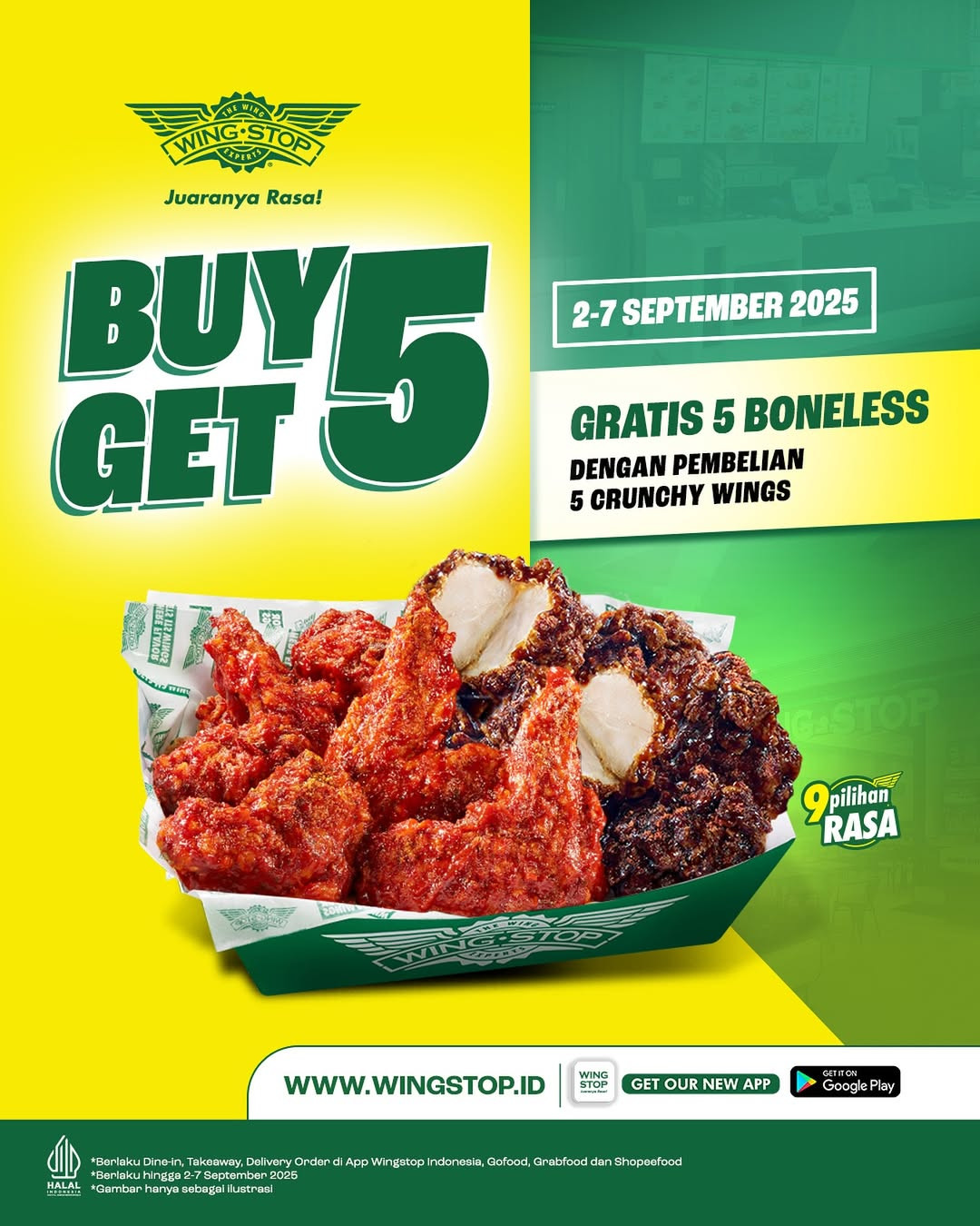 Promo Wingstop Beli 5 GRATIS 5 - Image 2