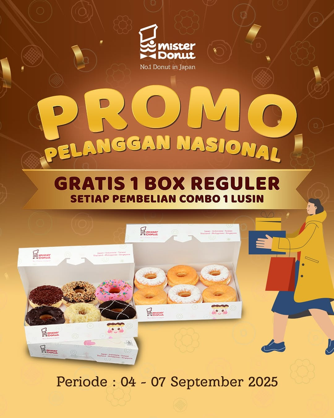 Promo Mister Donut Pelanggan Nasional Beli 1 GRATIS 1 Lusin - Image 2