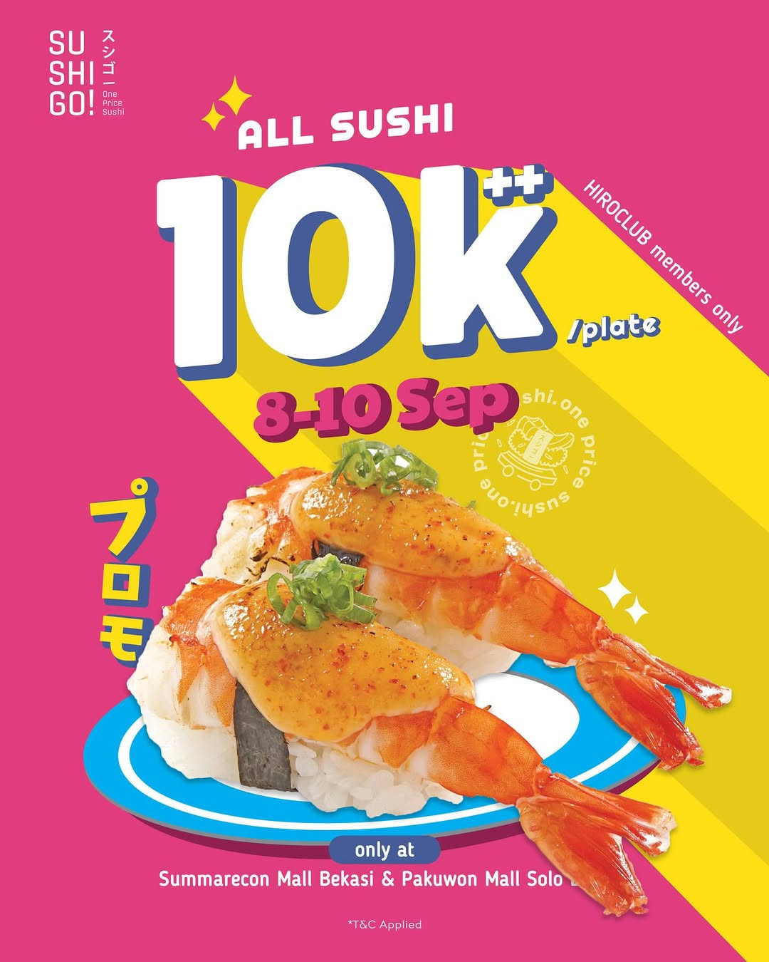 Promo Sushi Go Summarecon Mall Bekasi dan Pakuwon Solo All Sushi Rp 10K - Image 2