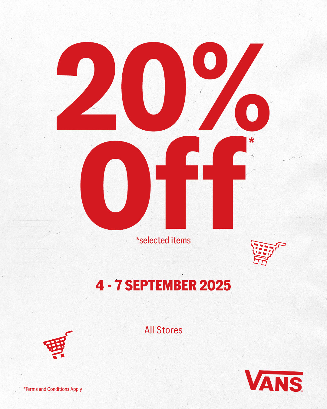 Promo Vans Diskon s/d 20% 4  - 7 September 2025