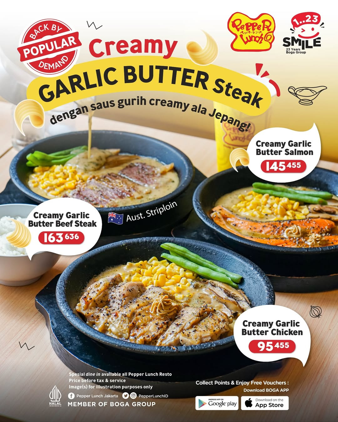 Promo Pepper Garlic Butter Steak Mulai Dari Rp 95.000