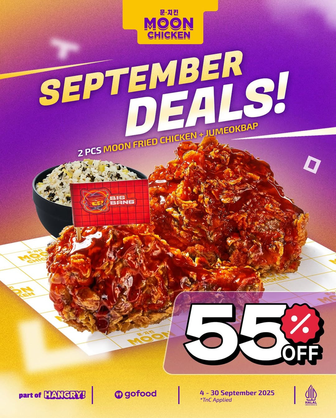 Promo Moon Chicken September Deals Diskon 55%