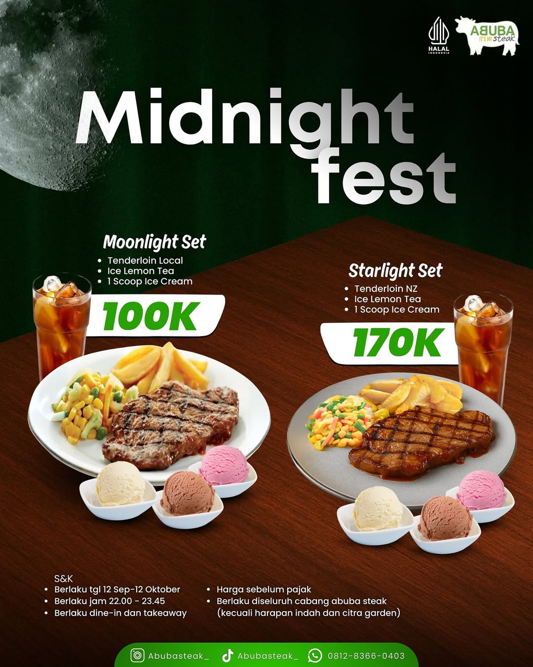 Promo Abuba Steak Midnight Fest Mulai Dari Rp 100.000 - Image 2
