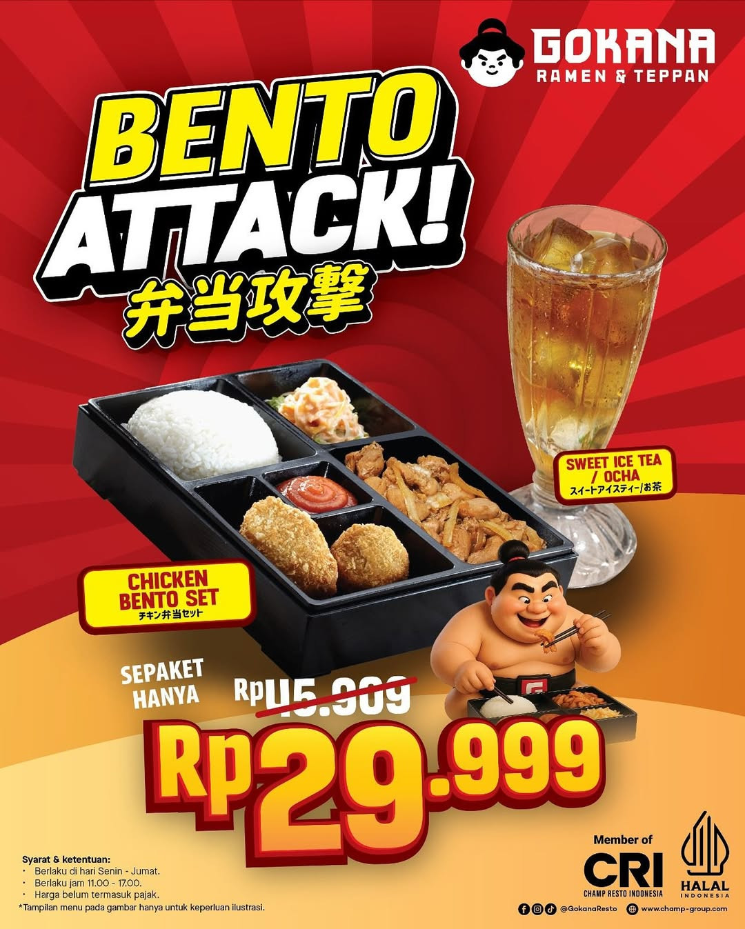 Promo Gokana Bento Attack Rp 29.999