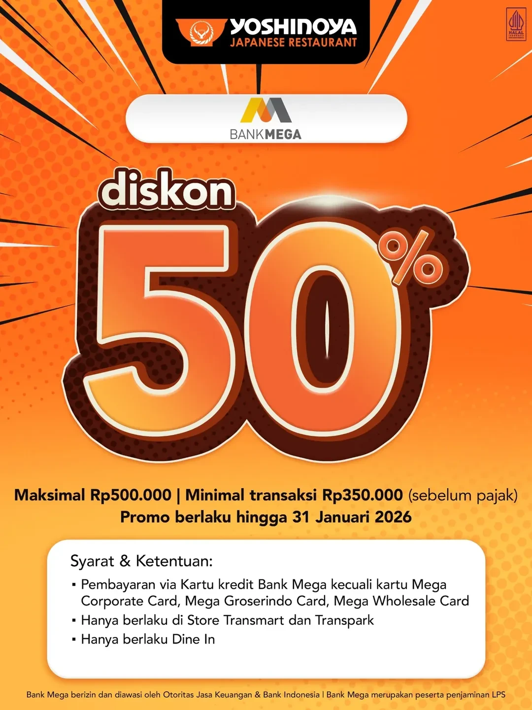 Promo Yoshinoya Spesial Bank dan Paylater 2025 - Image 5