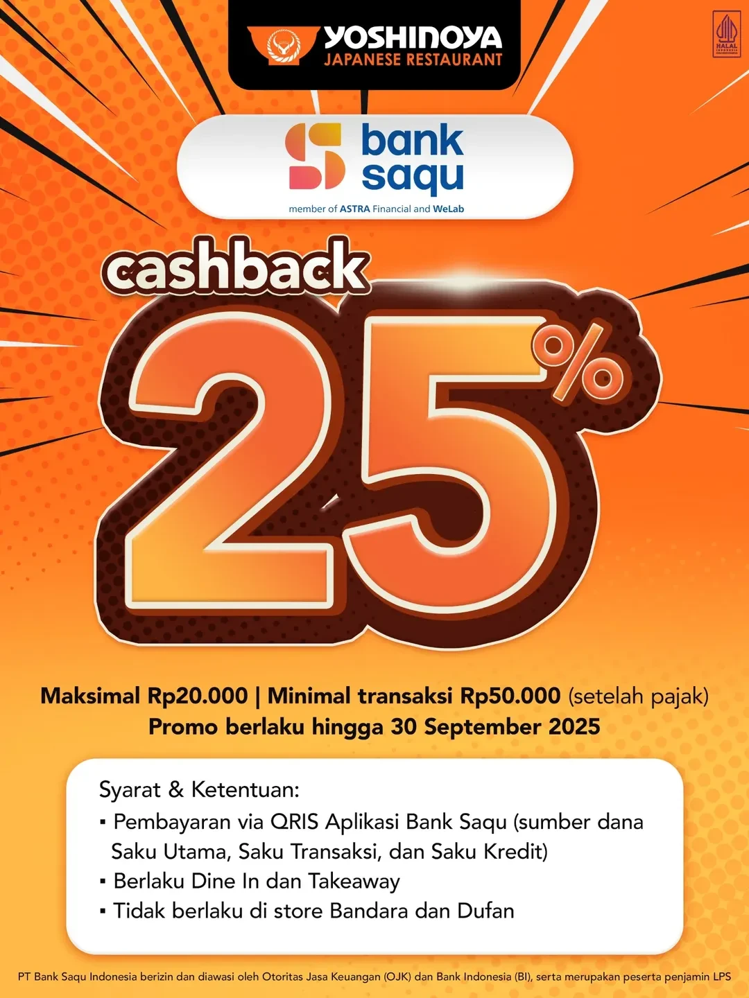 Promo Yoshinoya Spesial Bank dan Paylater 2025 - Image 7