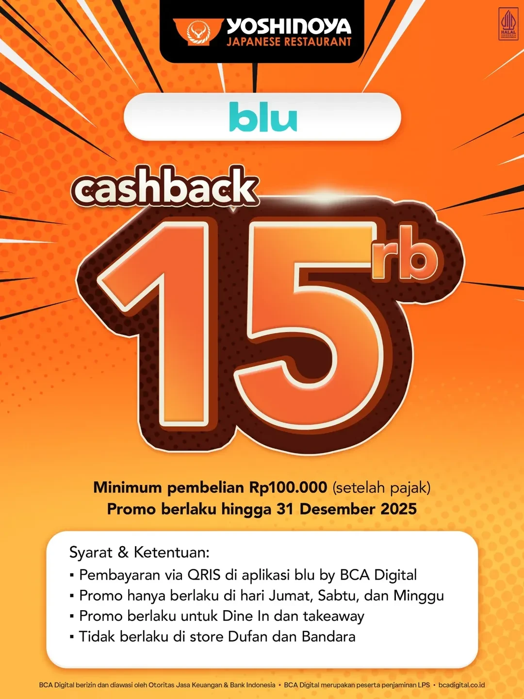 Promo Yoshinoya Spesial Bank dan Paylater 2025 - Image 8