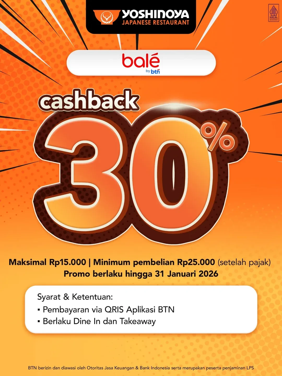 Promo Yoshinoya Spesial Bank dan Paylater 2025 - Image 10