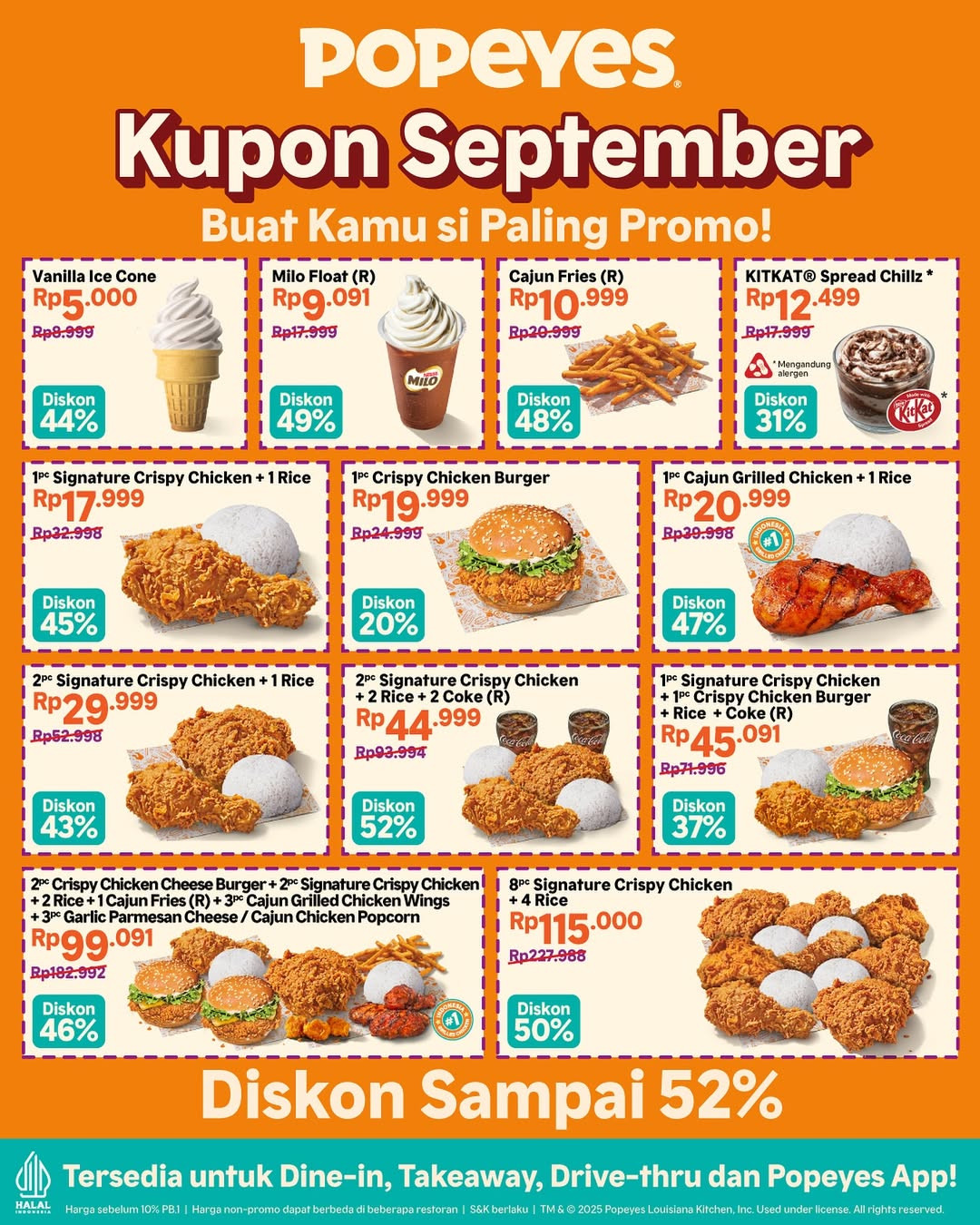 Kupon Promo Popeye's September 2025 - Image 2