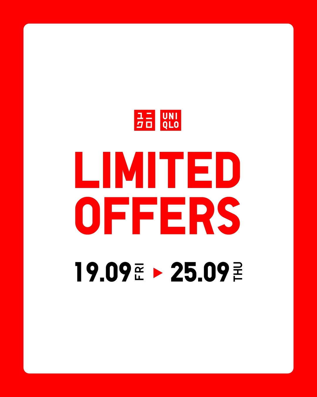 Promo Uniqlo Limited Offers Periode 19 - 25 September 2025