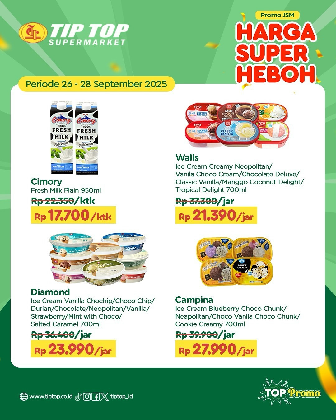 Promo Tip Top JSM Harga Super Heboh Periode 26 - 28 September 2025 - Image 4