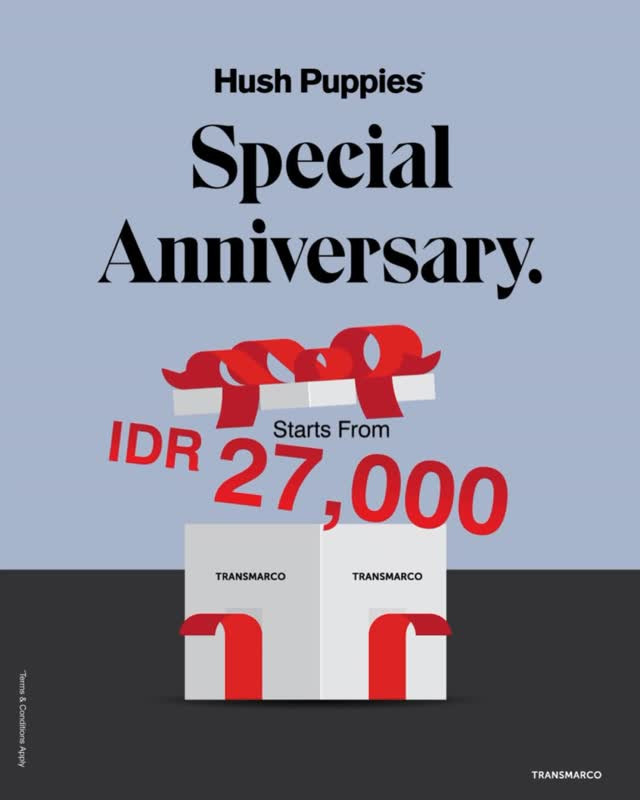 Promo Hush Puppies Special Anniversary Mulai Dari Rp 27.000