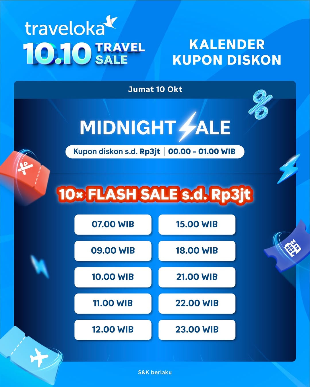 Promo Traveloka 10.10 Travel Sale 2025 - Image 5