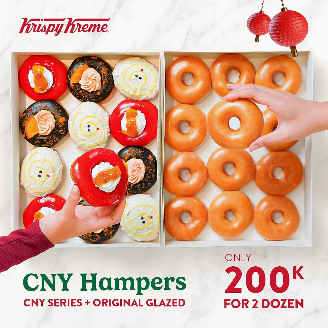 Promo Krispy Kreme CNY Hampers Hanya Rp 200K/2 Lusin
