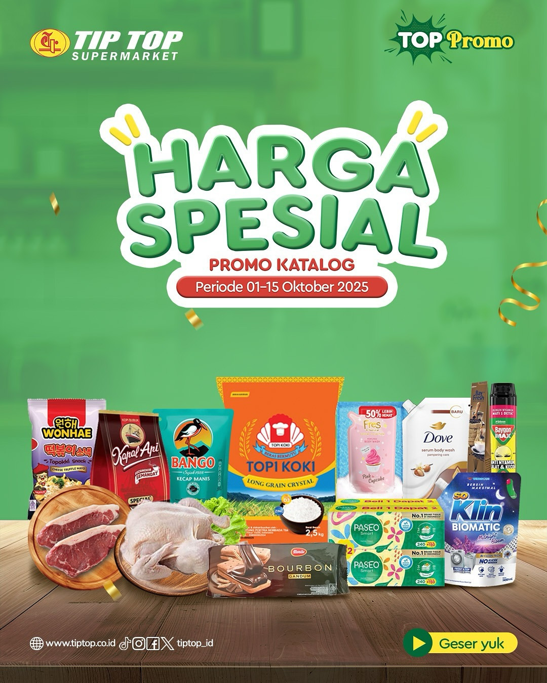 Promo Tip Top JSM Harga Spesial 1- 15 Oktober 2025