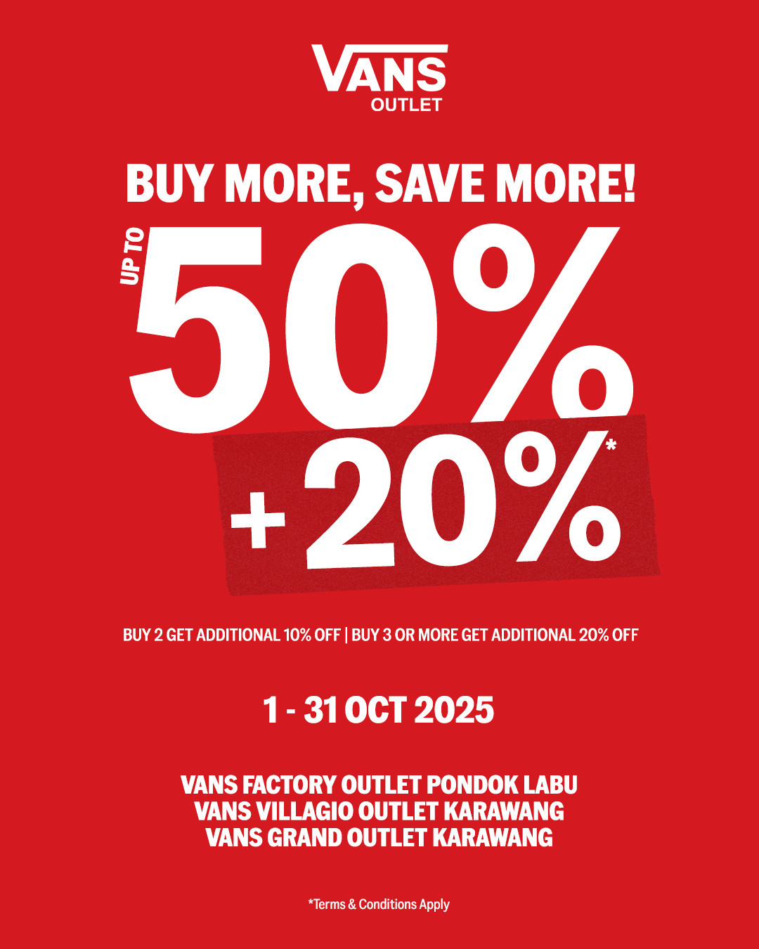 Promo Vans Outlet Diskon s/d 50% + 20% - Image 2
