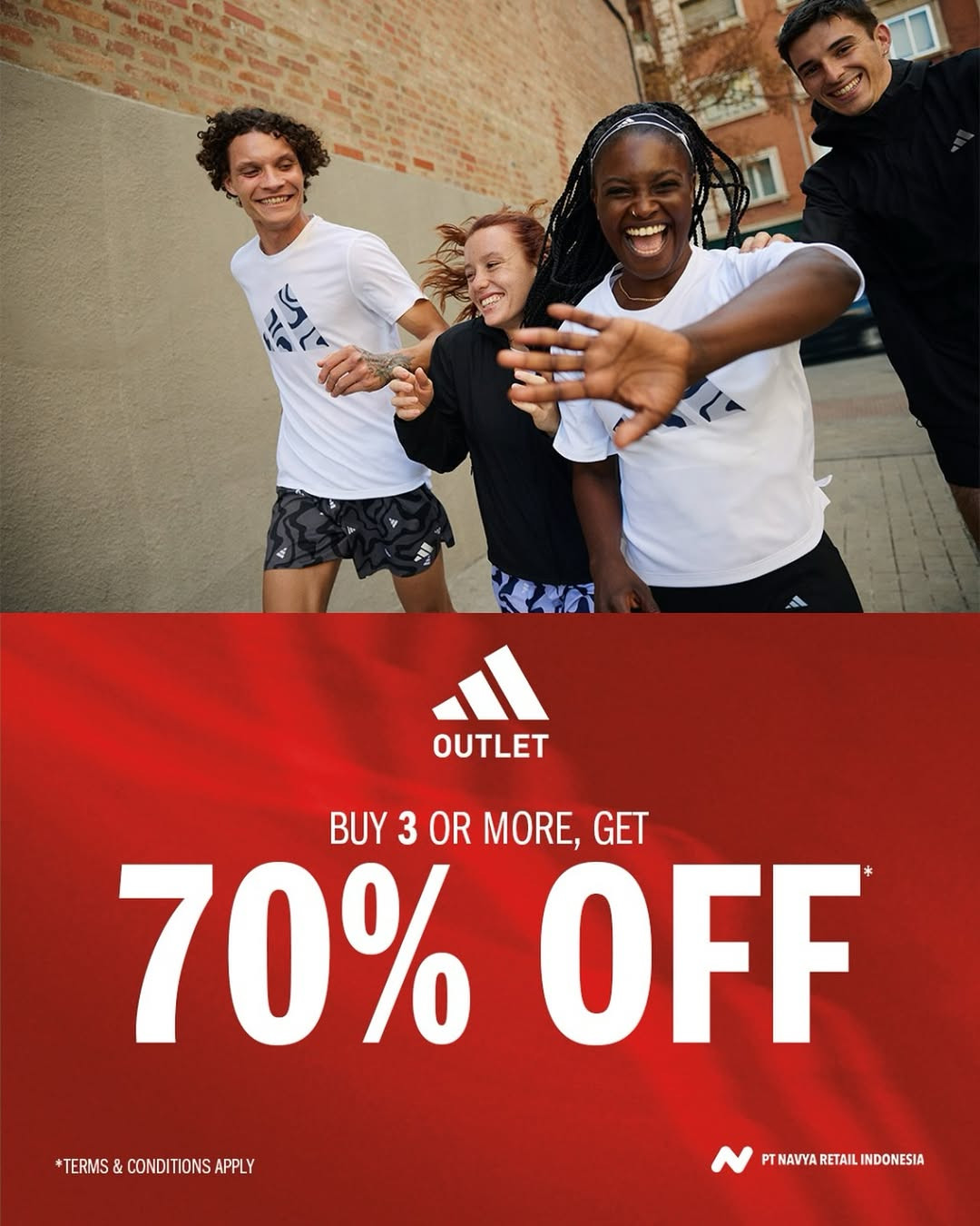 Promo Adidas Factory Outlet Beli 3 Diskon s/d 70% s/d 12 Oktober 2025 - Image 2