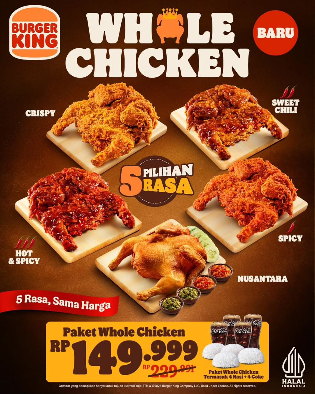 Promo Burger King Whole Chicken Rp 149.999