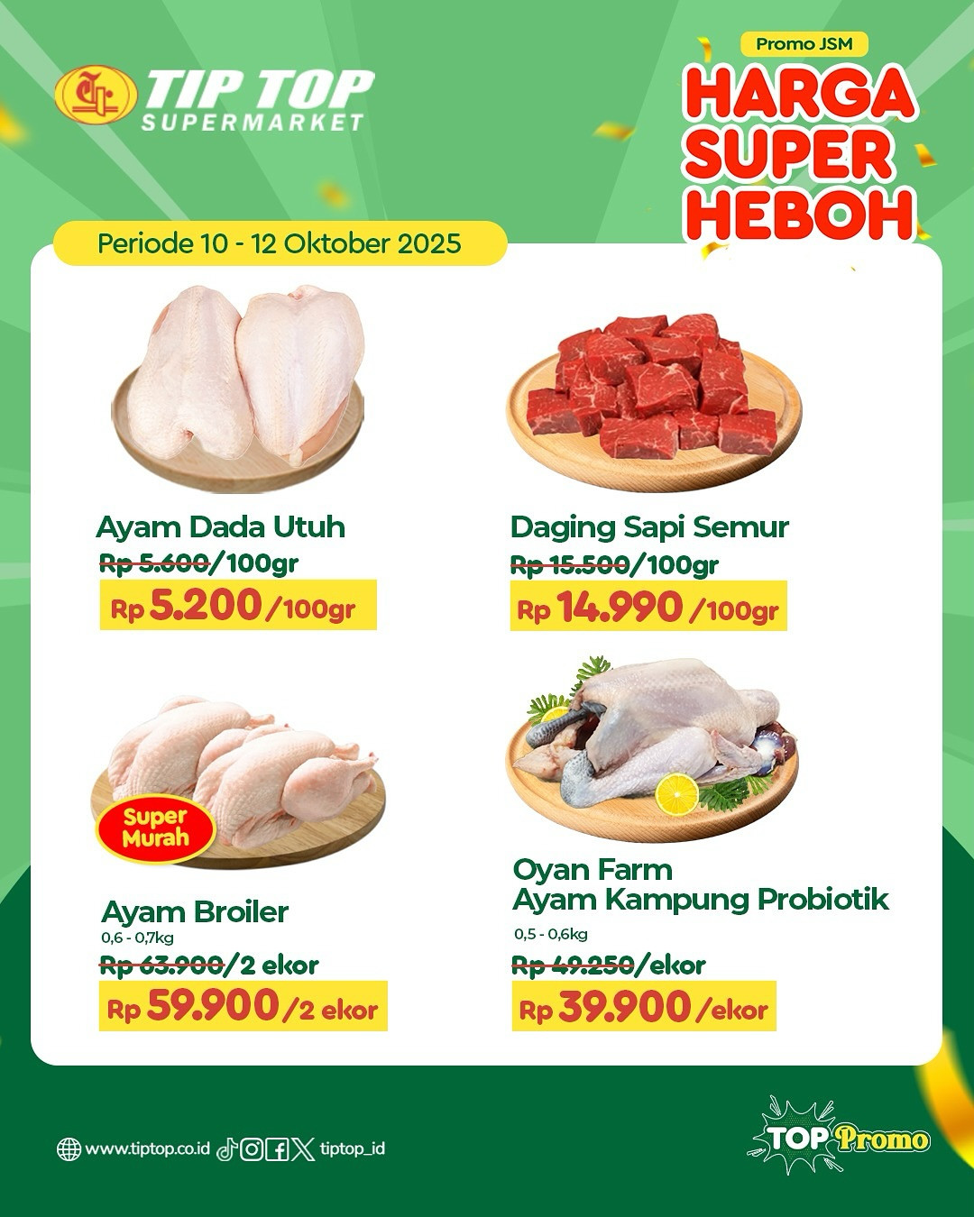 Promo Tip Top JSM Harga Super Heboh Periode `10 - 20 Oktober 2025