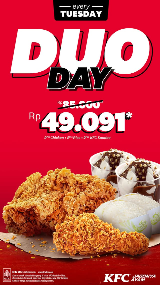KFC Duo Day – Promo Spesial Setiap Hari Selasa - Image 2
