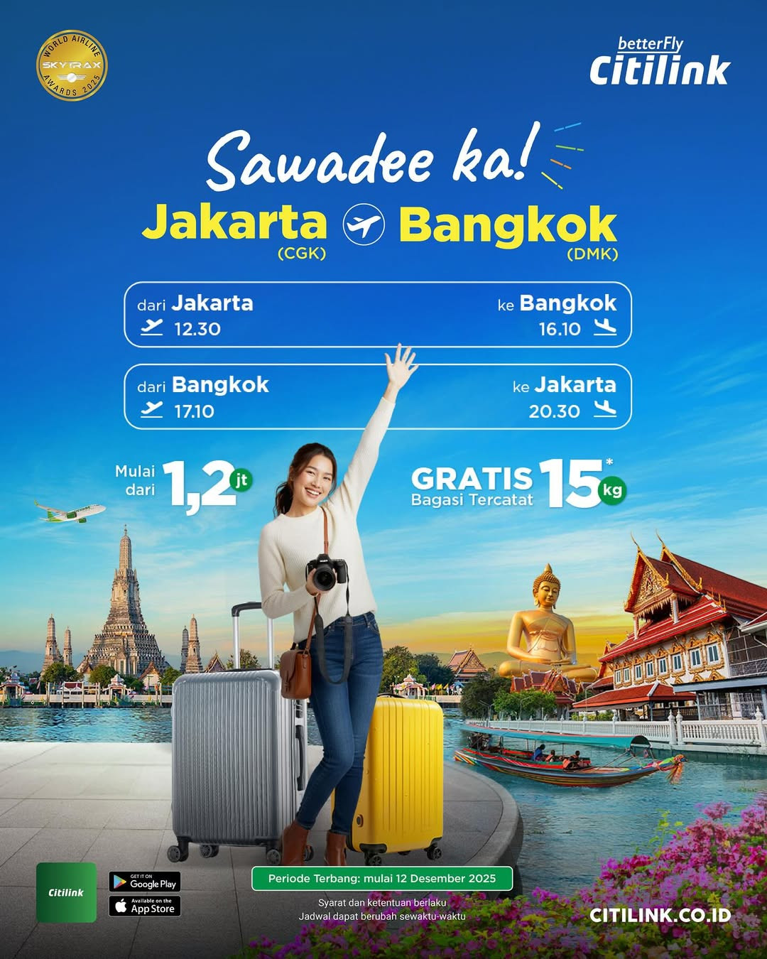 Promo Citilink Jakarta - Bangkok Mulai Dari Rp 1.2 Juta - Image 2