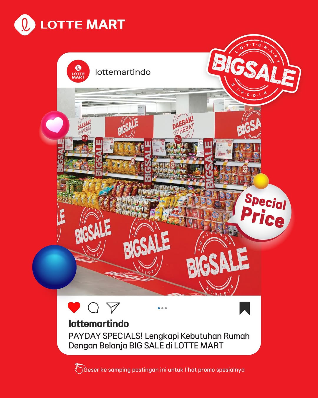 Promo Lottemart Payday Specials Diskon s/d 50% 23 - 26 Oktober 2025