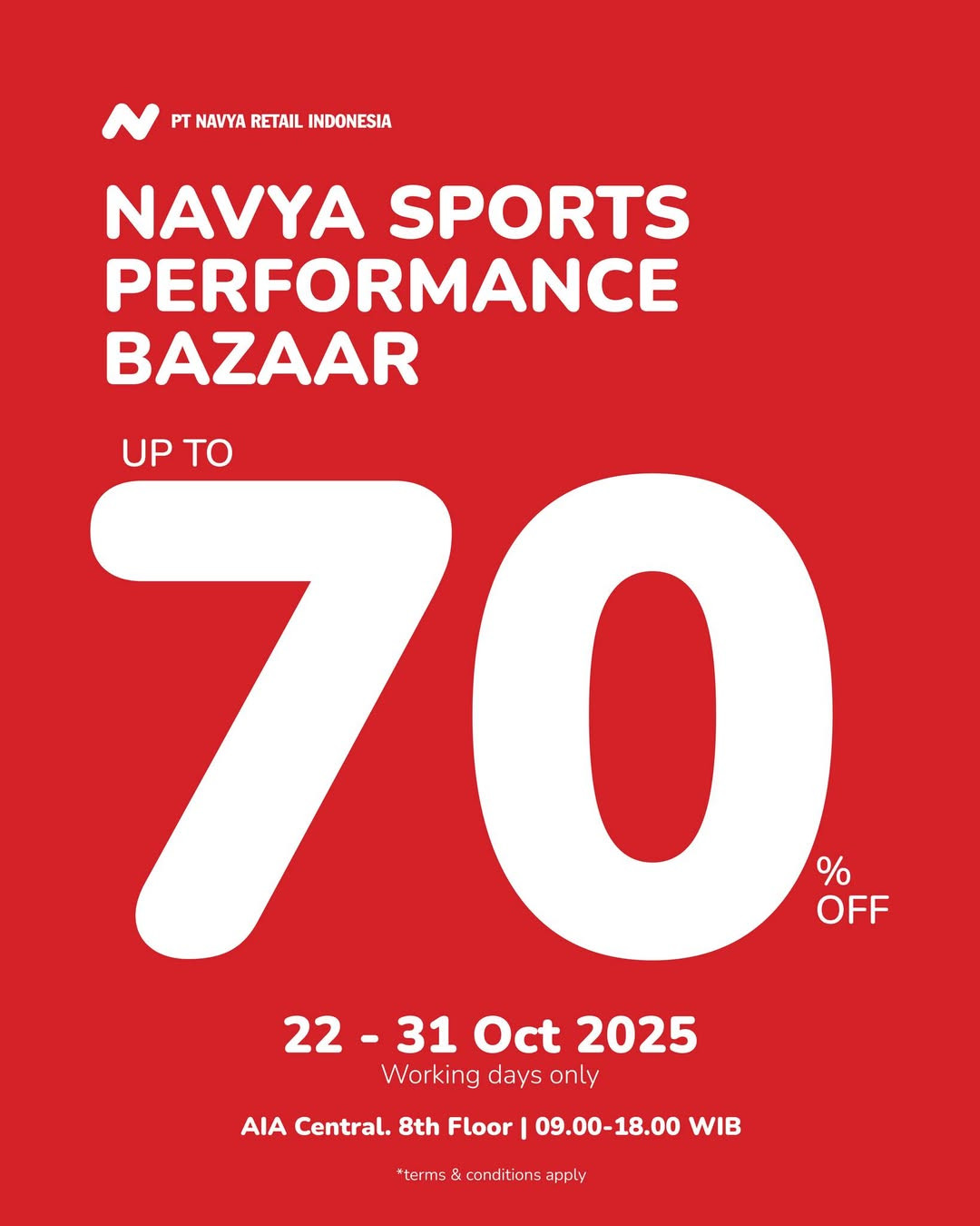 Navya Sports Performance Bazaar 2025 Diskon s/d 70% - Image 2